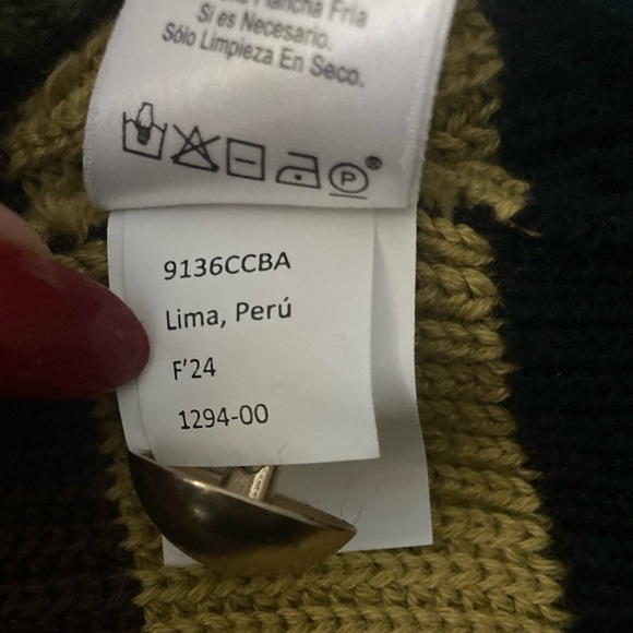 Nation Ltd Carmela Cardigan in Vintage Stripe NWOT Alpaca Cotton Striped Sweater - Picture 10 of 11